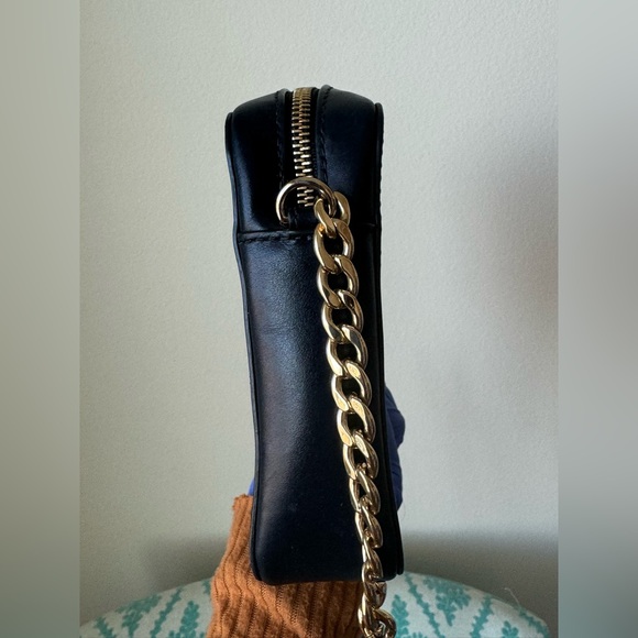 Michael Kors Jet Set floral leather crossbody navy blue - Picture 9 of 10